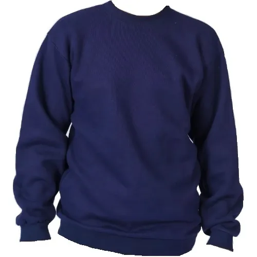 Buzo Friza 1 Calidad Liso Cuello Redondo Azul S al xl