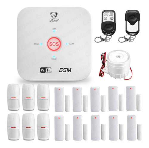 Imagen 1 de 10 de 18 Alarma Wifi Gsm Anti Robo Seguridad Casa Vecinal Sistema