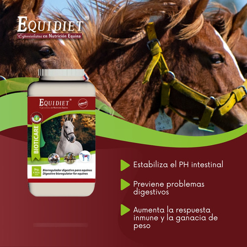 Equidiet Bioticare Biorregulador Digestivo 3kg Granulado