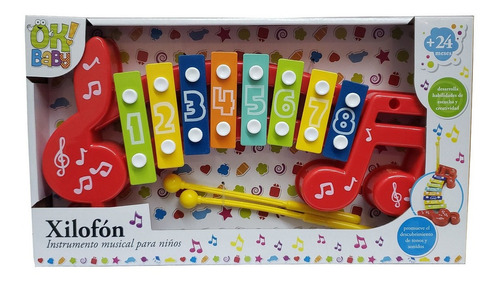 Xilofon Instrumento Musical Bebes Y Niños Ok Baby