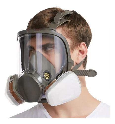 Reutilizable Mascara Gas Full Face 6800 + Filtros Respirado
