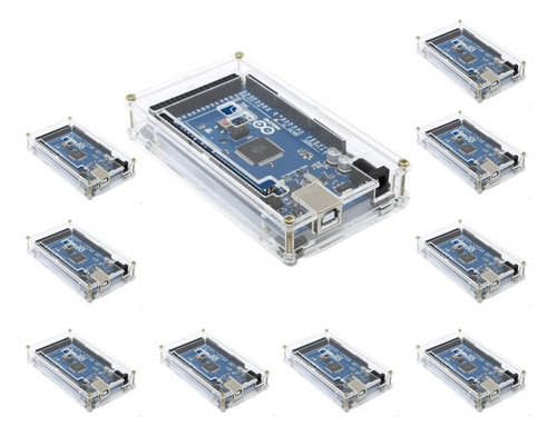 Caja De Acrílico Gabinete Case Para Arduino Mega Kit 10pz