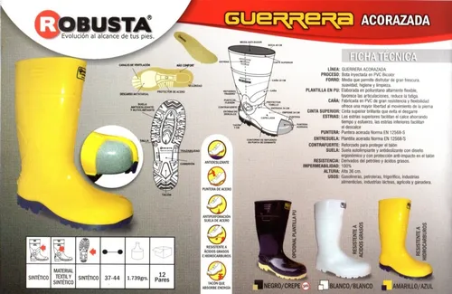 Bota guerrera robusta ficha tecnica sales