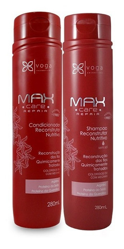 Kit Shampoo Condicionador E Ampola Voga Max Care Repair