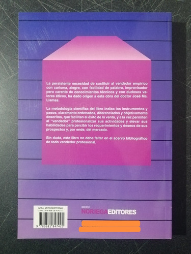 Estructura Científica De La Venta, 2a Ed., De Llamas, José Ma.., Vol. Único. Editorial Limusa, Tapa Blanda En Español, 2013