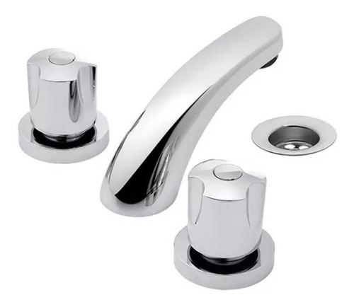 Imagen 3 de 3 de Combo Juego Griferia Baño Fv Pampa Lavatorio Ducha Bañera