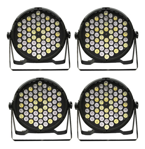 Kit 4 Par Led 60x1 Rgbwa - Jdb605 - Jdb