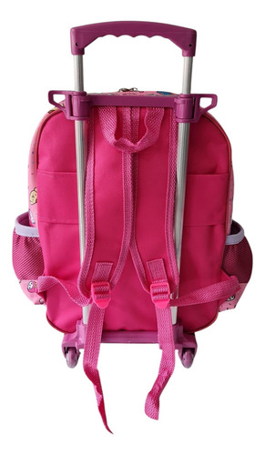 Mochila Meninas Infantil Hello Kitty Rodinhas Tam G Escolar Cor Rosa