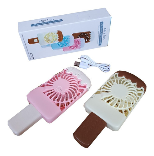 Ventilador Portable Mini Paleta Fan Usb Plastico Helado