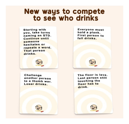 These Cards Will Get You Drunk Divertido Juego De Bebida Par
