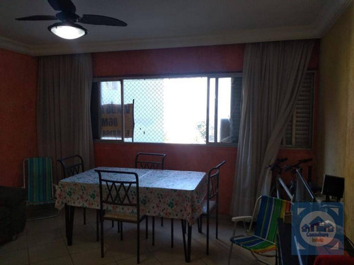 Apartamento Com 2 Dormitórios À Venda, 90 M² Por R$ 339.000,00 - Itararé - São Vicente/sp - Ap5166