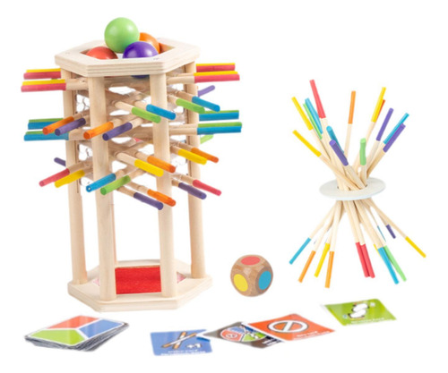 Juguete De Equilibrio De Palitos De Madera, Juego De Mesa M