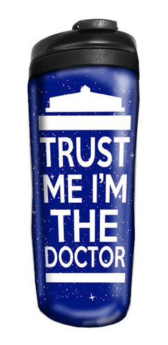 Imagem 1 de 4 de Copo Térmico Seriado Doctor Who Trust Me I'm The Doctor