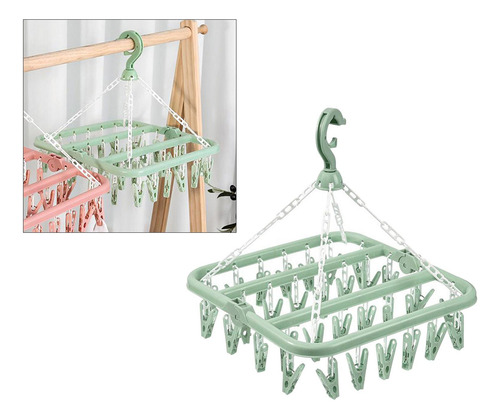 Secador De Ropa Calcetín Clavija Verde 32 Clavija Verde 32