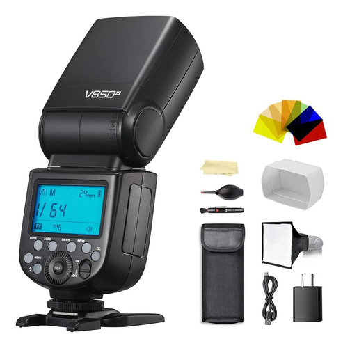 Godox V850iii Gn60 1 / 8000s Hss Cámara Flash Speedlite Con 