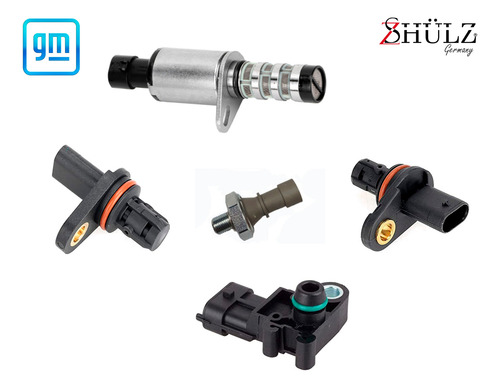 Kit 4 Sensores Y 1 Valvulas Solenoide Gm Sonic Trax Aveo G3
