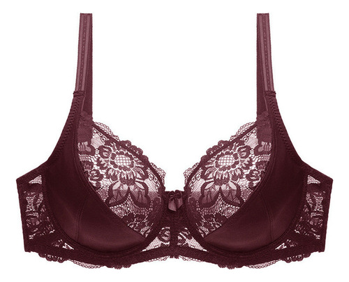 Brasier Copa Completa Con Aros Talla Grande Encaje Delimira