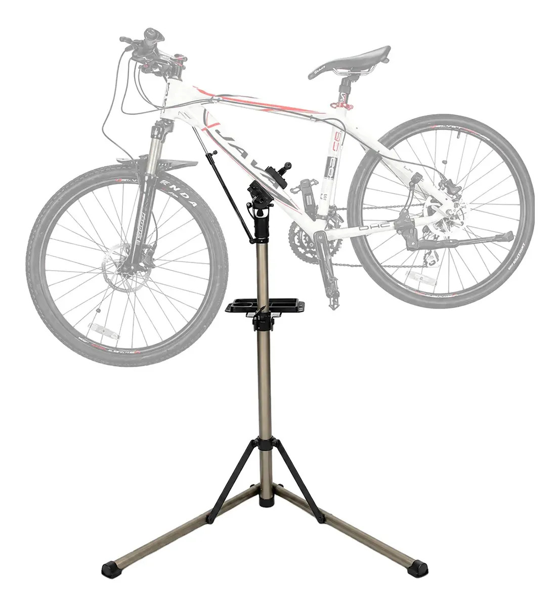 Soporte Bicicleta Reparación Regulable Plegable Altura Ajustable Bandeja Magnetica Taller Mecanico Raitot