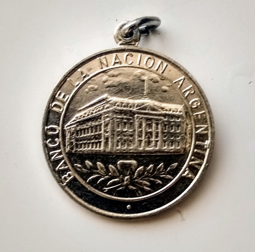Antigua Medalla Conmemorativa Fundación Banco Nacion (Usado)