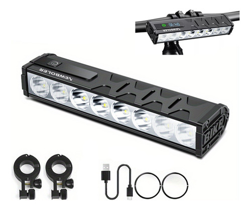 Linterna Luces Usb Bicicleta Impermeable De Recargable
