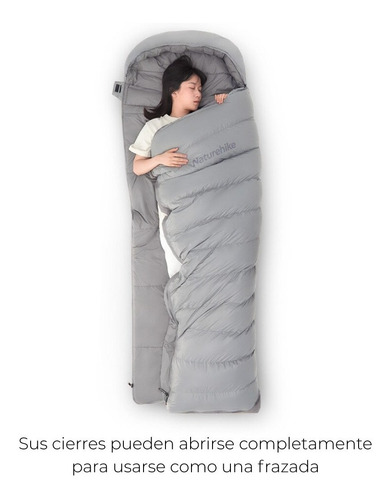 Imagen 8 de 9 de Sleeping Bag De Relleno Híbrido Plumas Rm80 -6°c Naturehike