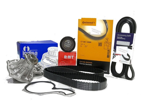 Kit Distribucion + Bomba + Correa Poly-v Vw Polo Caddy 1.9 D