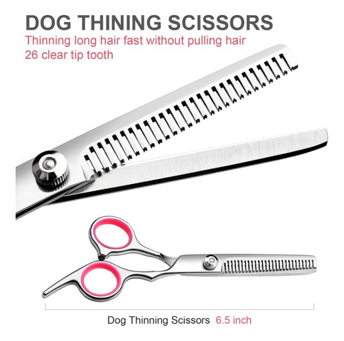Kit Tijeras De Aseo Para Perros Con Puntas Redondas Faigeo