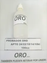 Comprar Ácido Probar Oro 24\u002F18\u002F14\u002F10kl Grande 100cc + Instruciones 
