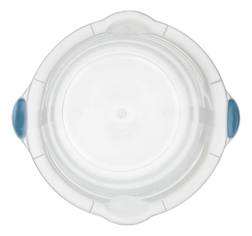 Kit 2 Bacia De Plastico 14 Lt Sanremo Transparente Reforçada Cor Incolor