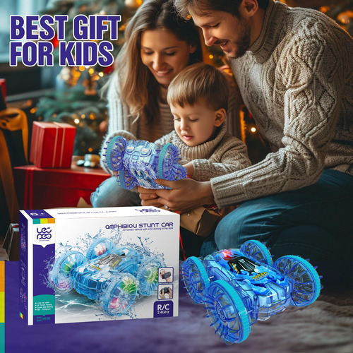Coche Control Remoto Anfibio 4wd Impermeable Navidad