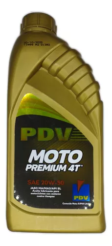 Lubricante semisintético para moto Premium 4t sae 10w40 1 litros Pdv –