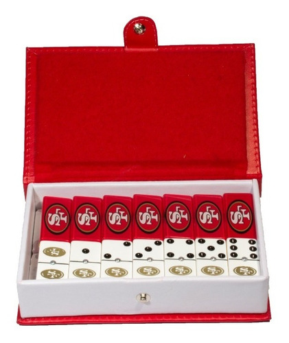 Imagen 5 de 7 de Dominó 49ers San Francisco, 100% Acrílico. Estuche Impreso