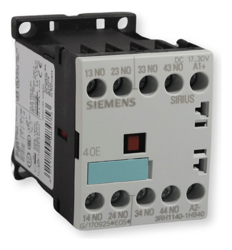 Siemens 3rh1140-1hb40 Contactor Relé 24v Tornillo Terminal