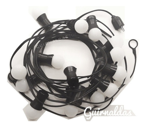 Guirnalda Luces Para Exterior X 20 Mts. 32 Portalamp. E27