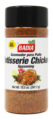 Sazonador Para Pollo Rotisserie Chicken 297.7g Badia Import