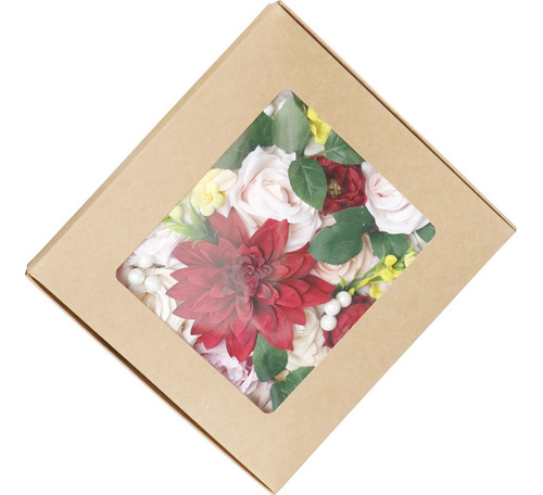 Caja De Flores Artificiales Set Floral Falso Para Arreglos