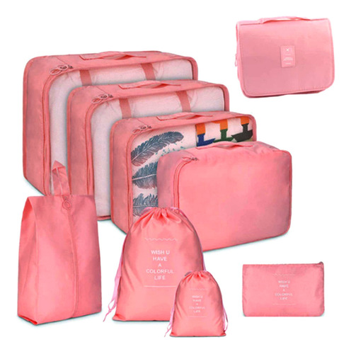 Juego De Bolsas Organizadoras De Equipaje Packing Cube De, 9