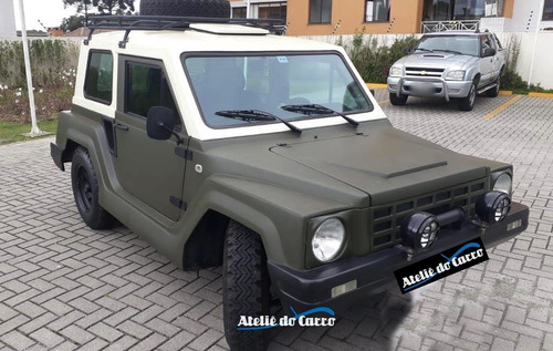 Imagem 1 de 15 de Gurgel X-12 Tr Xavante 1988 Verde Militar. Ateliê Do Carro
