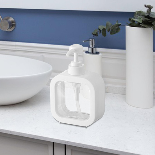 Dispensador De Jabón Botella De Loción Transparente 300ml