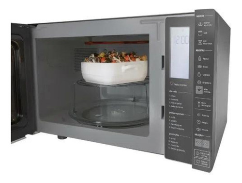 Micro-ondas Brastemp Bmg45ar 32l Inox Espelhado Grill 127v
