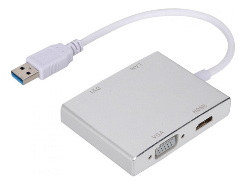 Adaptador Convertidor Usb 3.0 Hdmi Vga Lan Dvi Para Alta