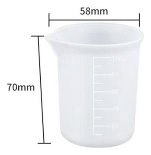 Kit De Herramientas De Tazas Medidoras De Resina De Silicona