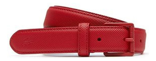 Cinturon Lacoste Mujer Concepto Pique Moda Casual Rojo Diseño De La Tela Liso Talla 100