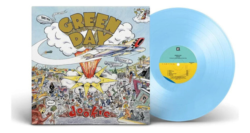 Green Day Vinilo Dookie 30 Aniversario Color Baby Blue