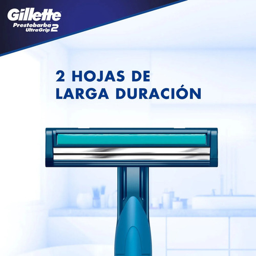 Pack 3 Gillette Prestobarba Ultragrip 2 Hojas Cabeza Fija