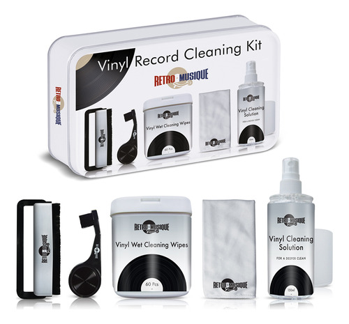 Kit De Limpieza Para Discos De Vinilo Retro Musique Kxrm06