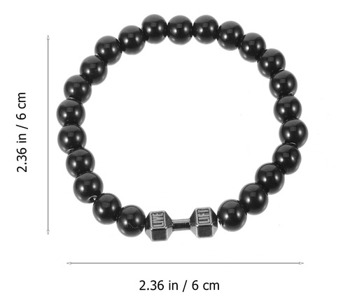 2 Pulseras Con Mancuernas Para Hombre Y Mujer