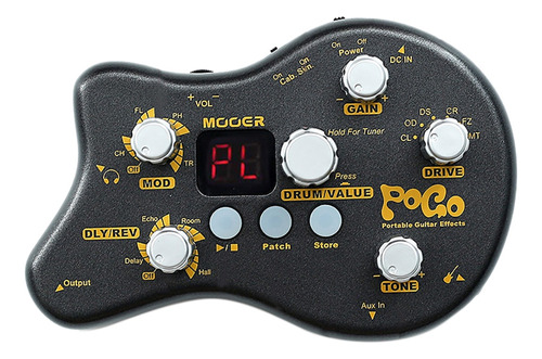 Procesador Multiefectos Para Guitarra Portátil Mooer Pe50 Po