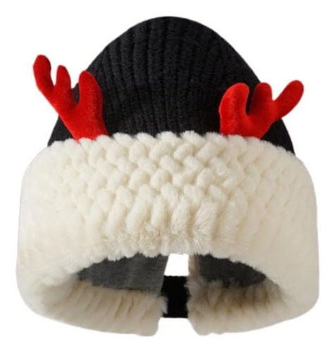 Regalo De Navidad ~ Bonito Gorro De Lana Afelpada Con Cuerno