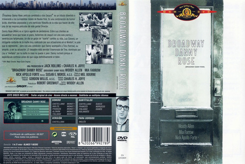 Broadway Danny Rose - Woody Allen - Dvd